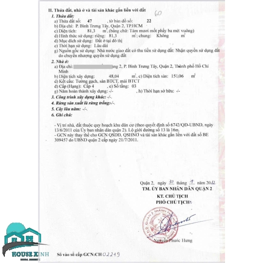 Bán  nhà  1 trệt  1 lau