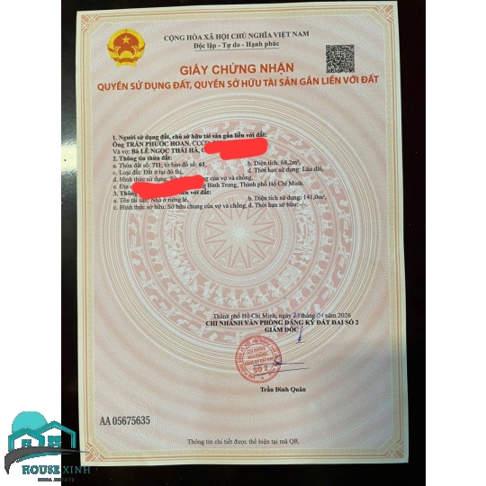 Bán  nhà  1 lau full  nội thất 