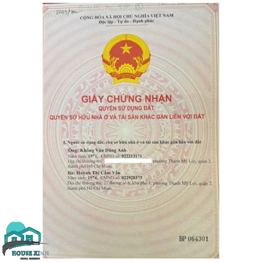 Bán  nhà  trên  đường  nguyễn  thị  định 
